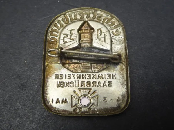 Badge - Reich Streubund homecoming celebration Saarbrücken 1935