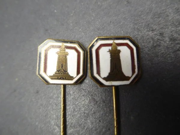 2x badges - Association of War Disabled and War Survivors in the German Reich Warriors Association Kyffhäuser