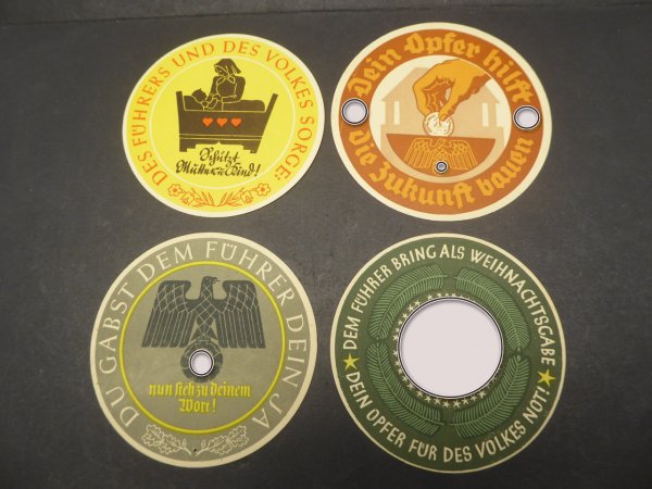 4x badge - WHW winter welfare organization 1934/1935