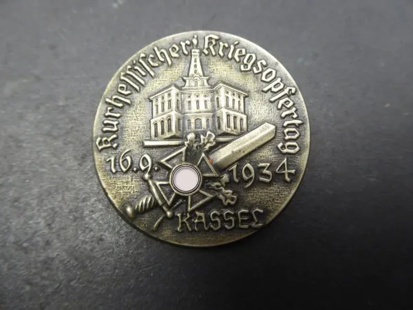 Badge - Hessian War Victims Day Kassel 1934