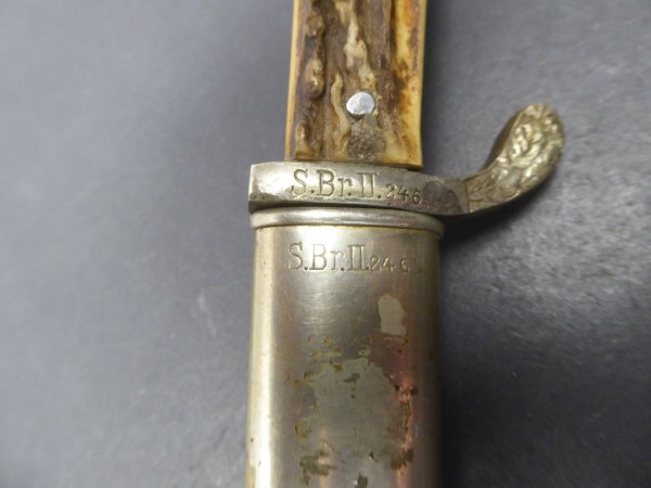 Police bayonet with manufacturer Alexander Coppel Solingen - matching numbers