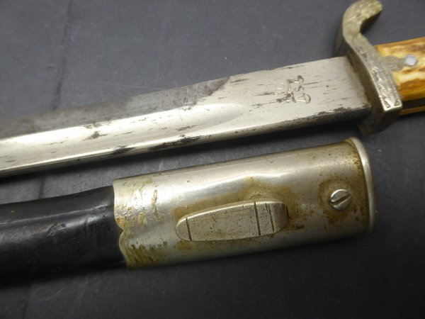 Police bayonet with manufacturer Alexander Coppel Solingen - matching numbers