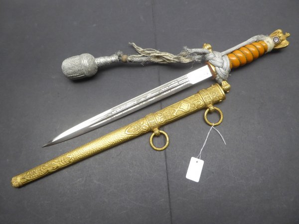 KM Kriegsmarine dagger for officers from the manufacturer WKC with special sheath !!