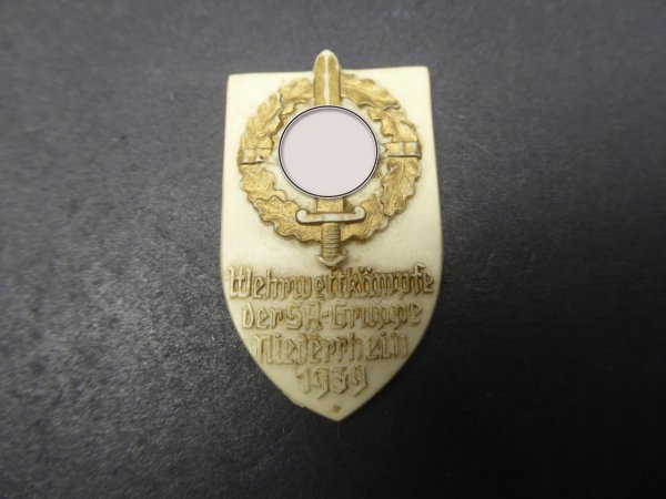 Badge - military competitions of the SA group Niederrhein 1939