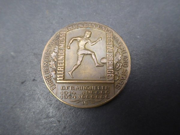 DFB Medaille - Elf Freunde müsst ihr sein - 1914-1924