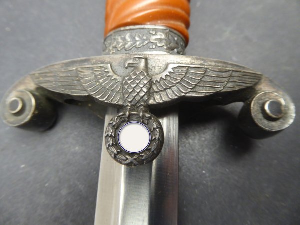 Formerly HOD army officer's dagger with manufacturer Eickhorn Solingen + emblem / advertising by Eickhorn