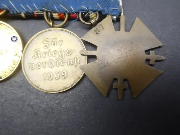 Quarter clasp KTK 1914/18 + KVK medal + Sudetenland medal + KVK 2nd class with Prague Castle edition