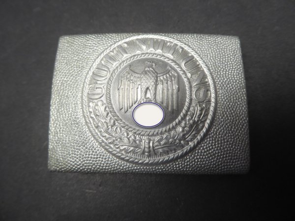 WH Wehrmacht buckle, aluminum with stapled pad