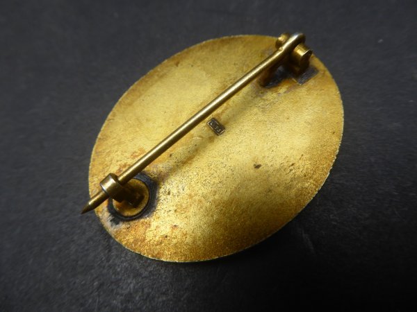 VWA Verwundetenabzeichen in Gold mit Hersteller L/53 Hymnen und Co. + Miniatur