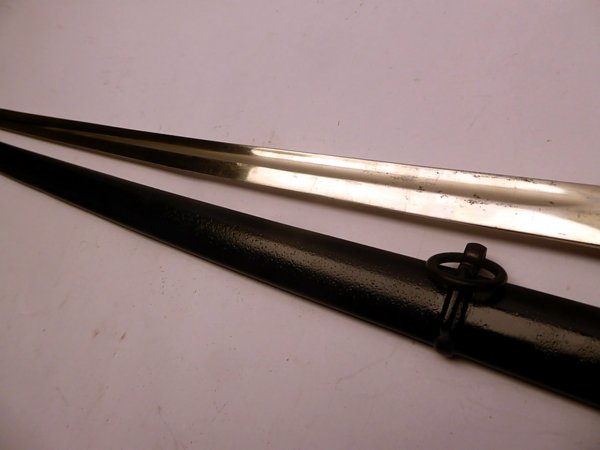 Former SS leader saber with silver-plated hilt