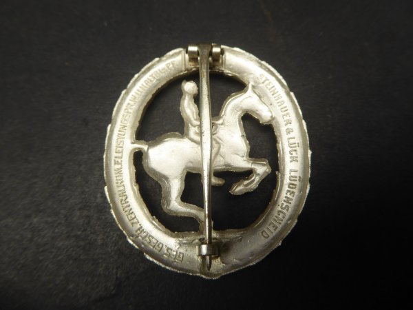 Order - rider's badge in silver with polished edges 57 form, Steinhauer & Lück Lüdenscheid