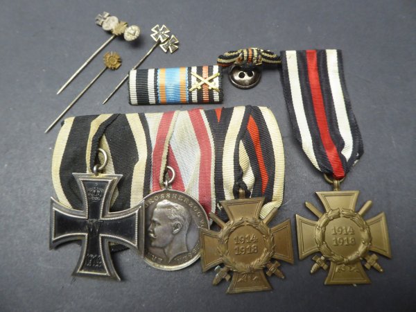 Hesse medal clasp EK2 + bravery + KTK + field clasp, plus KTK + miniatures