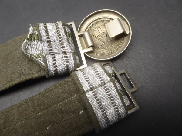 NVA parade field armband - Early model - Green interlaced for border units