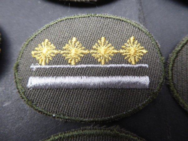 NVA 23x ranks for the uniform wearing test tested from 1985
