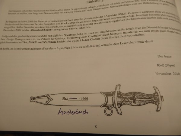 Sample book - Ralf Siegert - The service daggers of the SS