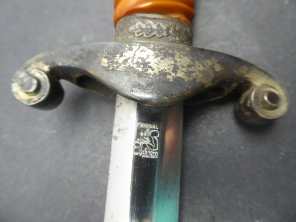 HOD Army officer's dagger with hanger + portepee - manufacturer Eickhorn Solingen