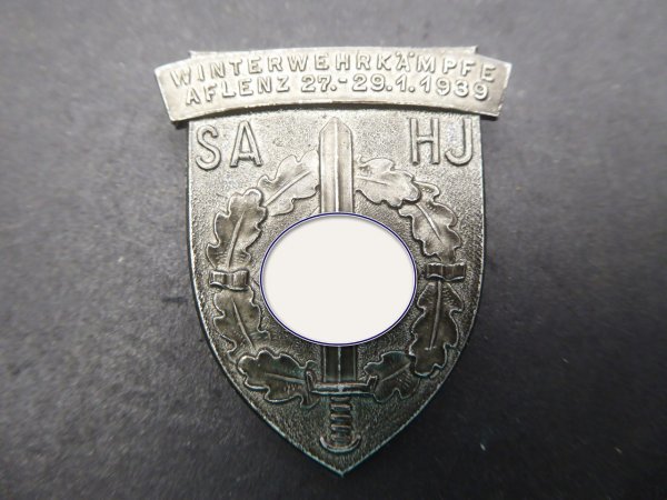 Badge - SA + HJ winter defense fights Aflenz 1939