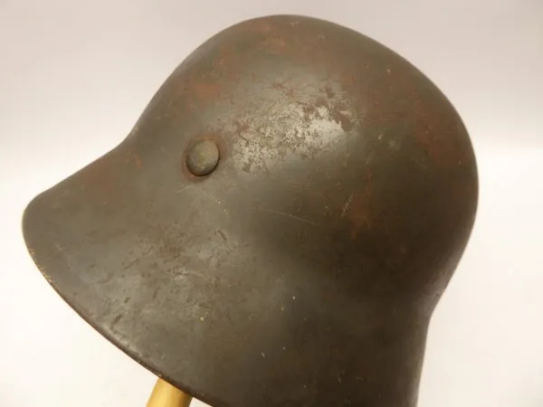 LW Luftwaffe - Stahlhelm M35 mit Doppelembleme - unberührter Dachbodenfund