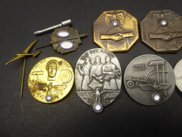 Collection of badges - May 1st + Saar + WHW