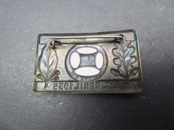 Badge Stahlhelmbund N.S.D.F.B.St. National Socialist German Frontline Fighters League Steel Helmet