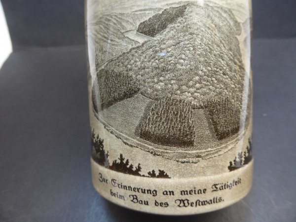 Westwall - Beautiful beer mug with the inscription "In memory of my work in the construction of the Westwall"