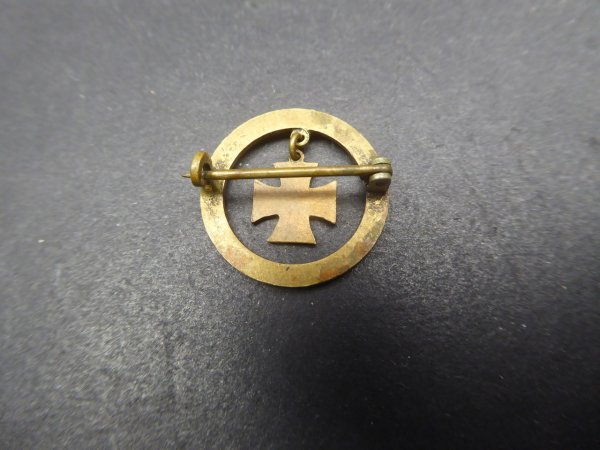 Patriotic brooch with pendant Iron Cross WW1