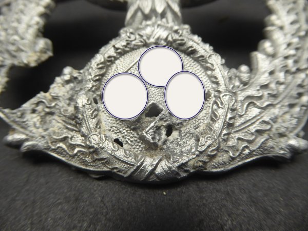 Police Tschako Adler as found