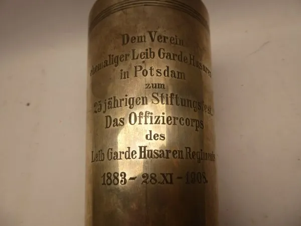 Großer Silber Pokal "Leib Garde Husaren in Potsdam" 1908 - Gebrüder Friedländer