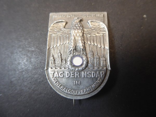 Badge - Day of the NSDAP in the General Government of Krakow 1942