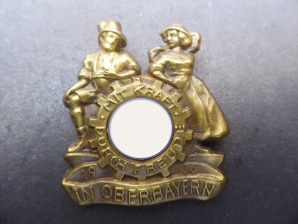 KdF badge - With strength and joy in Upper Bavaria 1936