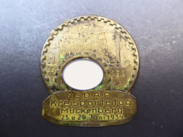 Abzeichen - NSDAP Kreisparteitag Mückenberg 1934