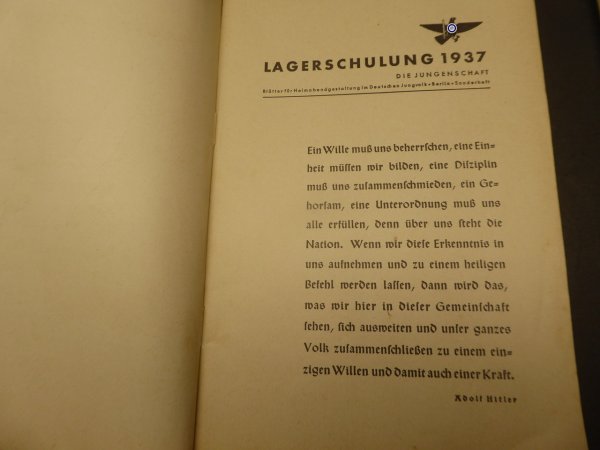Zwei Hefte - Lagerschulung 1937 + 1939