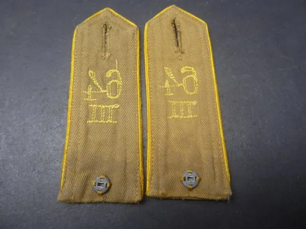 Rare HJ shoulder boards Bann 64 Uckermark/ Kurmark/ Ost