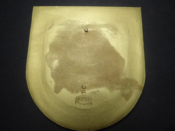 Saxony NSKK plaque - 5th East Saxony terrain competition 1939 with manufacturer Aurich Dresden - 1st prize