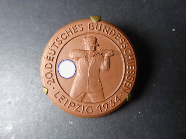 Meissen Abzeichen - 20. Deutsches Bundesschiessen Leipzig 1934