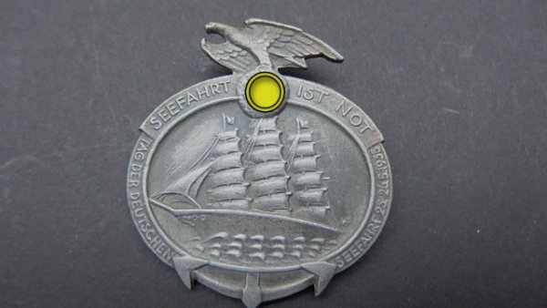 1935 Third Reich Event Badge / Seafaring is Necessity / Day of German Seafaring 3