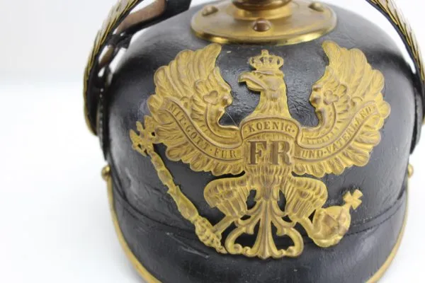 Pickelhaube Infanterie Preußen um 1910  Mit Gott für König und Vaterland