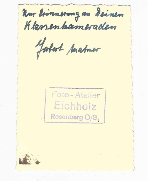 Foto HJ Junge Pimpf Uniform, signiert Foto Atelier Eichholz Rosenberg Hubert Matner