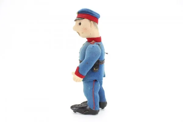 Old tin toy Schuco Automato French soldier from 1914, Schuco soldier - dancing figure