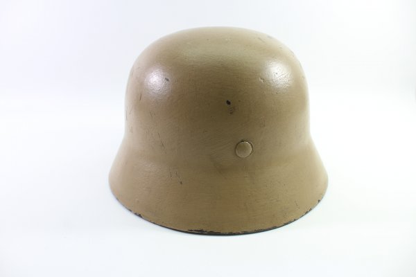 Ww2 Wehrmacht DAK  Afrika Stahlhelm M40 mit 1 Emblem Afrikakorps - Tarnlackierung