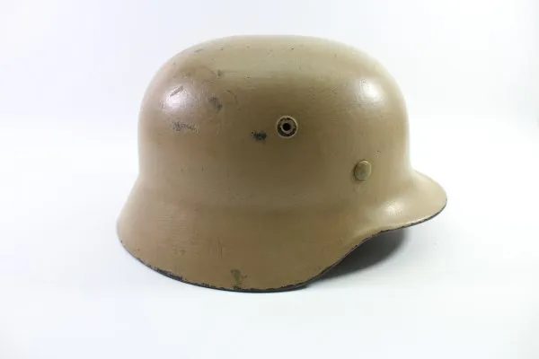 Ww2 Wehrmacht DAK Afrika Stahlhelm M40 with 1 Afrikakorps emblem - camouflage paint