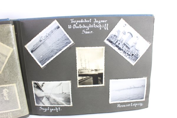 Fotoalben eines Marine Soldaten U-Boot, Torpedoboot Jaguar und U-Bootsbegleitschiff Saar, 153 Fotos