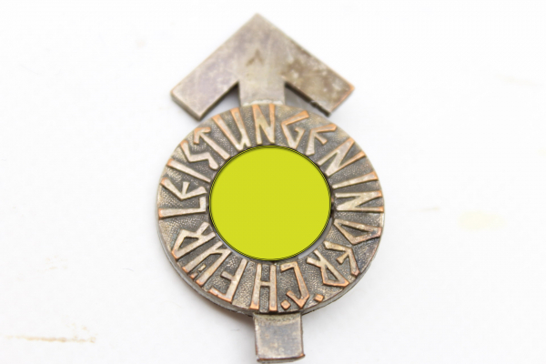 ww2 HJ achievement badge needle defect manufacturer, number and RZM HJ achievement