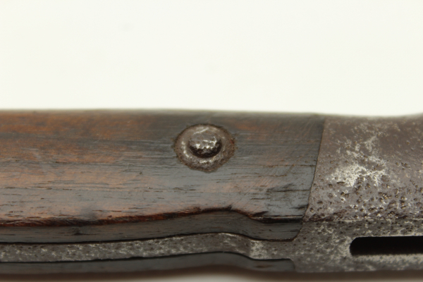 WW1 bayonet side rifle with leather sheath