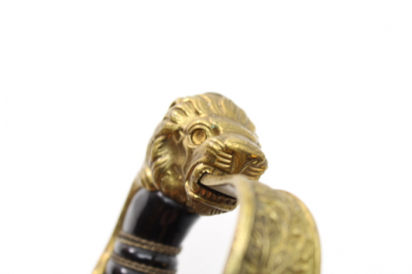 Prussian lion head saber of the artillery saber for officers with portepee