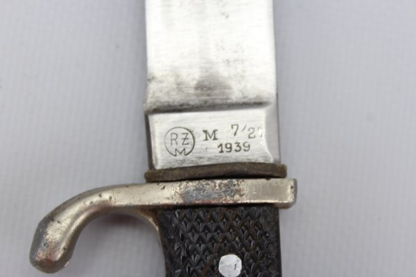 HJ Messer Fahrtenmesser Hersteller RZM 7/27 , Sammler Anfertigung