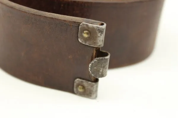 Ww2 Wehrmacht DJ leather belt brown Rare brown leather belt DJ