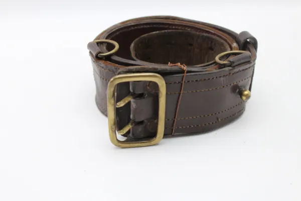 Ww2 2 thorn leather belt brown, probably Russian