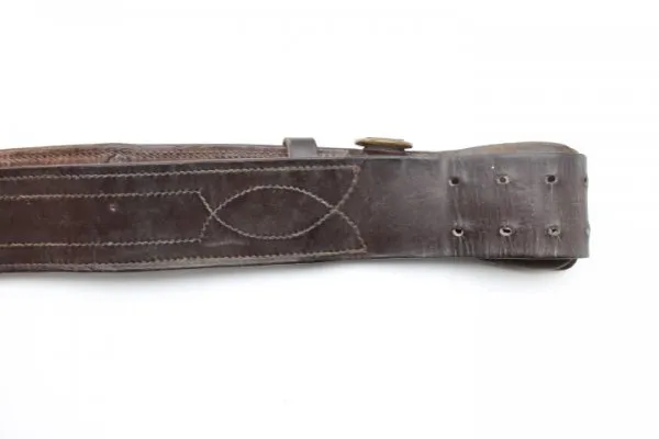 Ww2 2 thorn leather belt brown, probably Russian