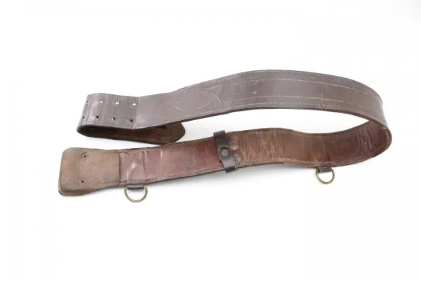 Ww2 2 thorn leather belt brown, probably Russian